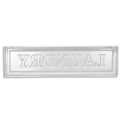 Kirklands Home Metal Laundry Wall Sign White