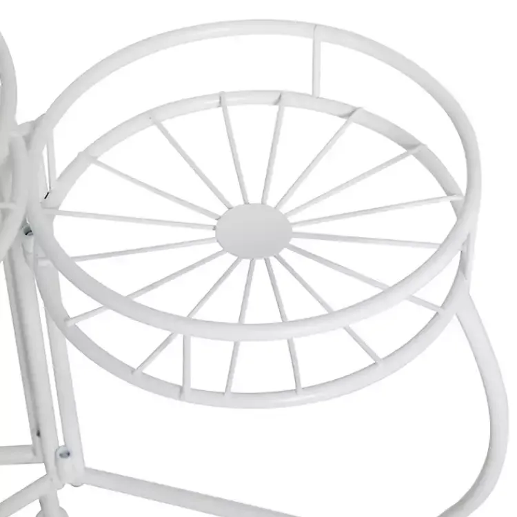 Kirklands Home Metal Starburst 3-Tier Plant Stand White Online