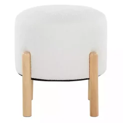 Kirklands Home Michelle Ottoman White Hot