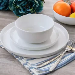 Kirklands Home Modern Ceramic 16-pc. Dinnerware Set White