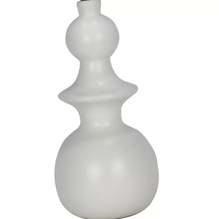 Kirklands Home White Modern Spindle Table Lamp Ivory Hot