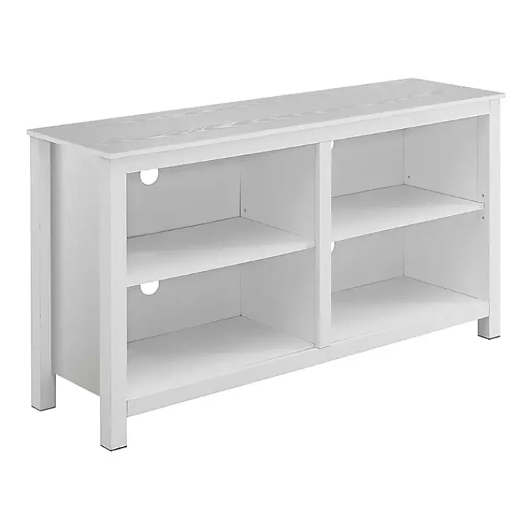 Kirklands Home Montana 4-Shelf Media Cabinet White Discount