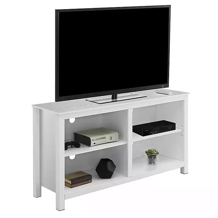 Kirklands Home Montana 4-Shelf Media Cabinet White Discount
