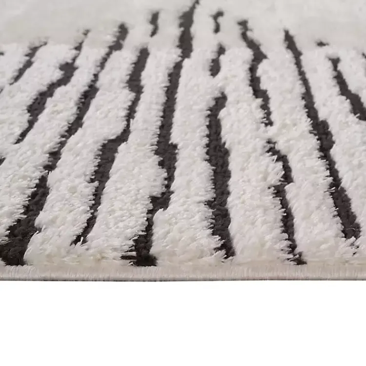 Kirklands Home White Moroccan Accent Rug, 2x3