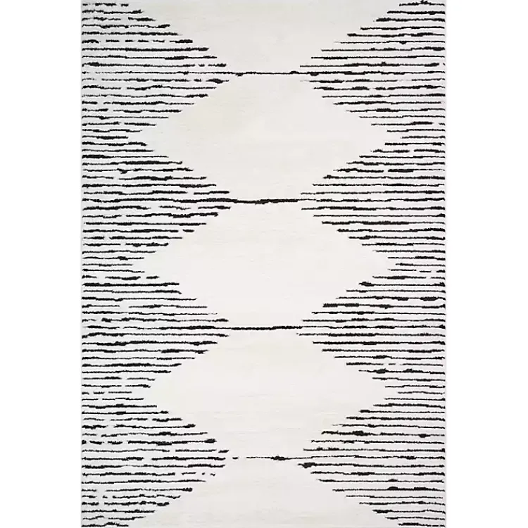 Kirklands Home White Moroccan Area Rug, 5x7 Online