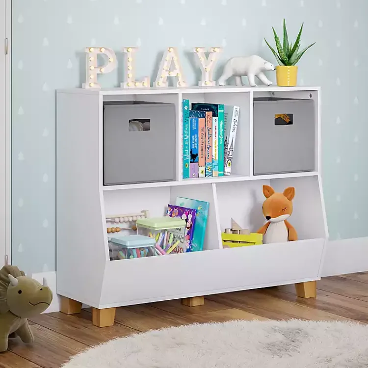 Kirklands Home Multi Cubby Organizer Bookshelf White Outlet