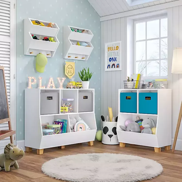 Kirklands Home Multi Cubby Organizer Bookshelf White Outlet
