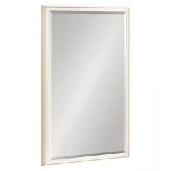Kirklands Home White Oakhurst Rectangle Wall Mirror, 30 in.