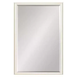 Kirklands Home White Oakhurst Rectangle Wall Mirror, 30 in.