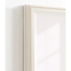 Kirklands Home White Oakhurst Rectangle Wall Mirror, 30 in.