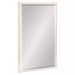 Kirklands Home White Oakhurst Rectangle Wall Mirror, 36 in.