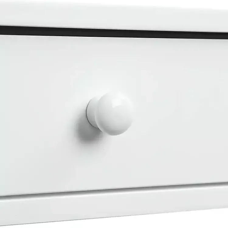 Kirklands Home Octagon 2-Shelf Console Table White Hot
