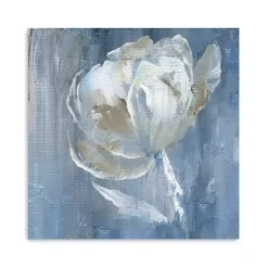 Kirklands Home White on Blue Canvas Art Print, 40x40 in. Online