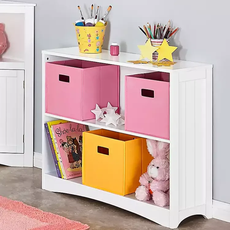 Kirklands Home 2-Open Shelf Bookcase White
