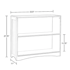 Kirklands Home 2-Open Shelf Bookcase White
