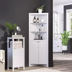Kirklands Home Open Shelf Corner Cabinet White Best