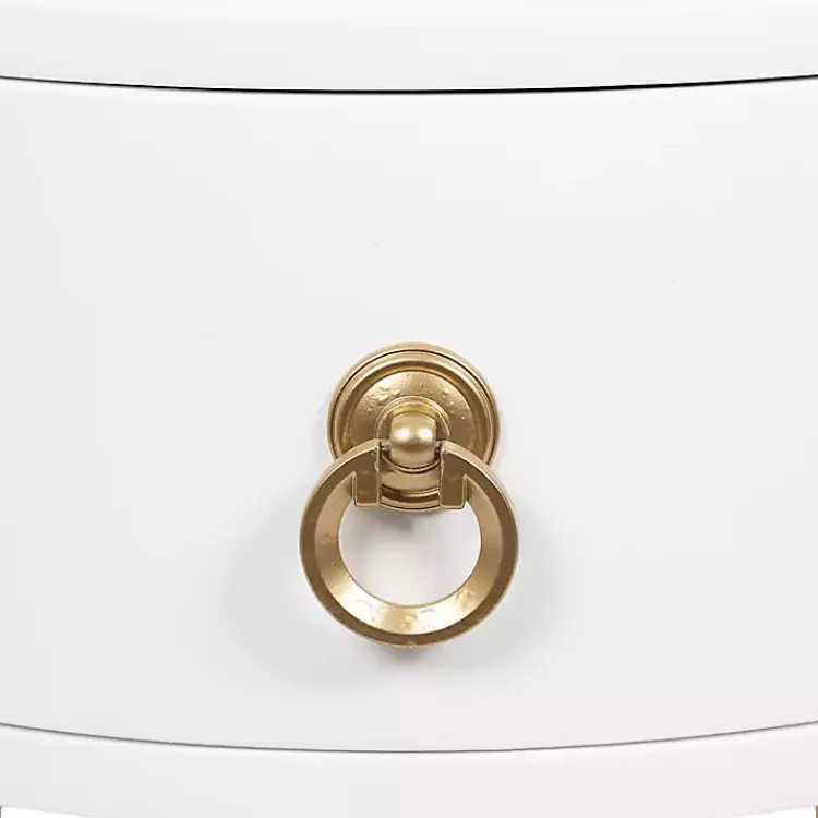 Kirklands Home Oval Decklyn Accent Table White Best