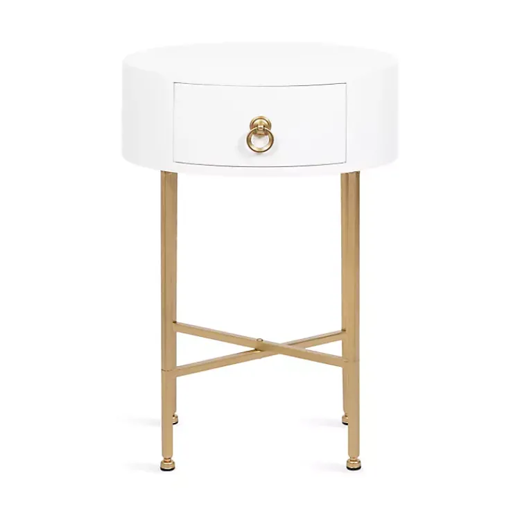 Kirklands Home Oval Decklyn Accent Table White Best