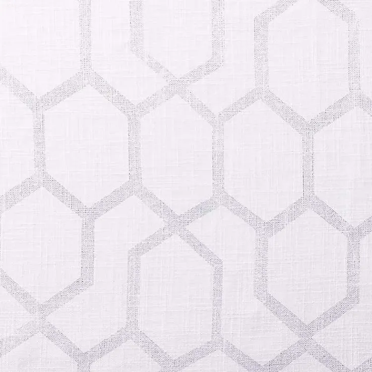 Kirklands Home White Paton Curtain Panel Set, 108 in. Outlet