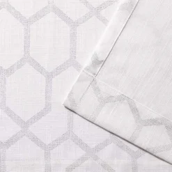 Kirklands Home White Paton Curtain Panel Set, 108 in. Outlet