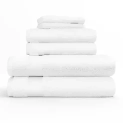 Kirklands Home 6-pc. Essential Cotton Bath Towels White Hot