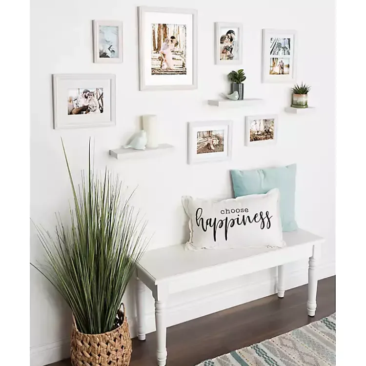 Kirklands Home 10-pc. Gallery Wall Frame and Shelf Set White Sale