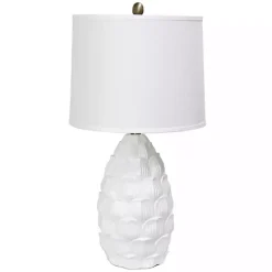 Kirklands Home Petals Table Lamp White Hot