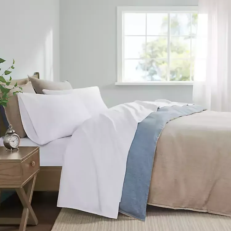 Kirklands Home Pima Cotton Sateen 4-pc. King Sheet Set White Discount