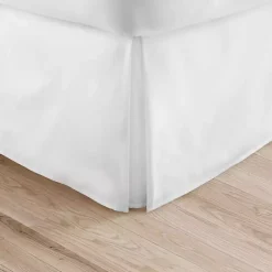 Kirklands Home Pleated Microfiber Twin Bed Skirt White Outlet