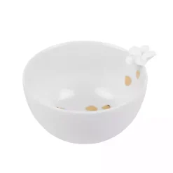 Decorative Bowls & Jars>Kirklands Home White Porcelain Floral Decorative Bowl