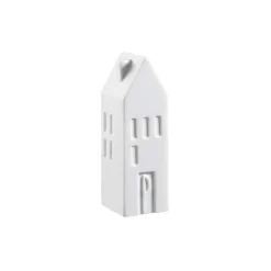 Kirklands Home Porcelain House Shaped Salt & Pepper Shakers White Clearance