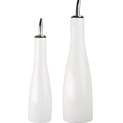 Kirklands Home Porcelain 2-pc. Oil and Vinegar Carafe Set White Best
