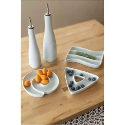 Kirklands Home Porcelain 2-pc. Oil and Vinegar Carafe Set White Best