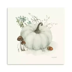 Fall>Kirklands Home Pumpkin Canvas Art Print, 30x30 in. White