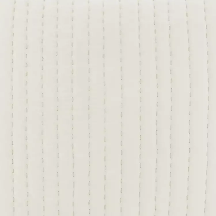 Kirklands Home Quilted Euro Pillow Sham White New