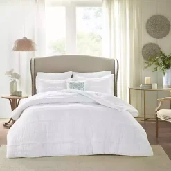 Kirklands Home White Quilted King 5-pc. Comforter Set