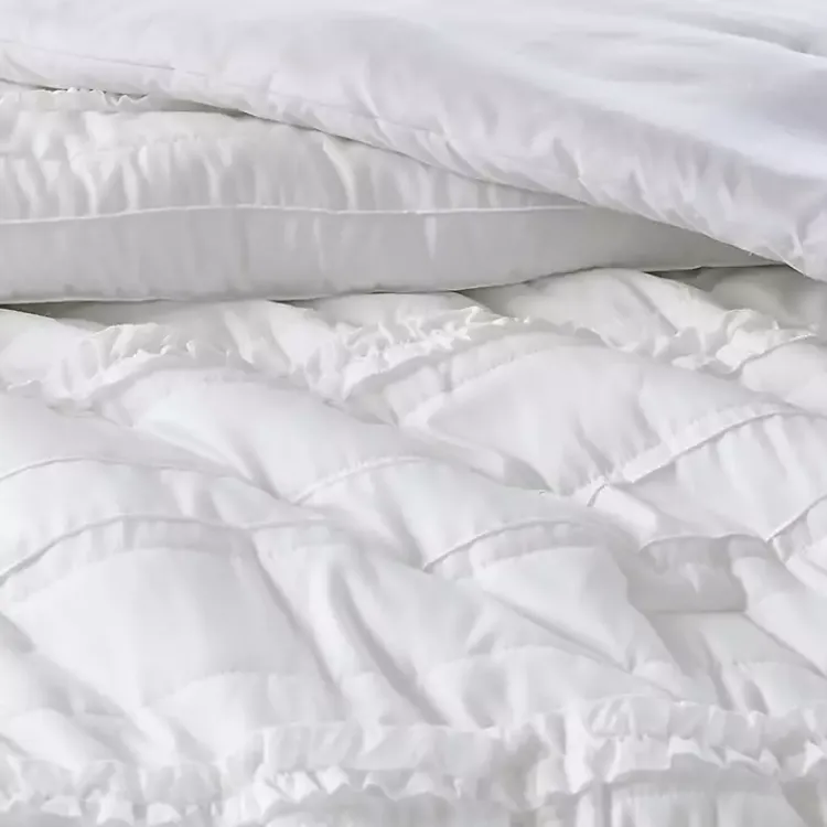 Kirklands Home White Quilted King 5-pc. Comforter Set