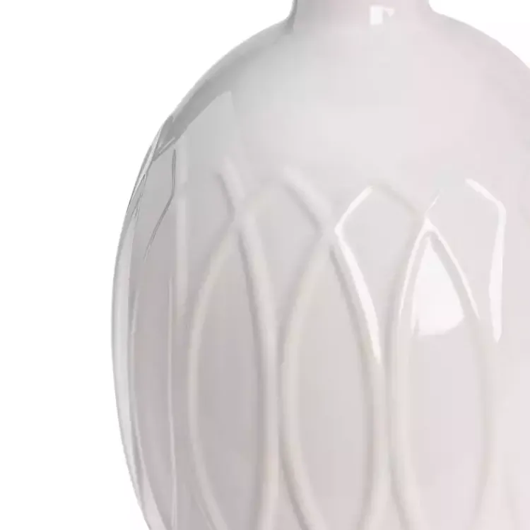 Kirklands Home Raised Geometric Table Lamp White Discount