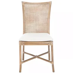 Kirklands Home Rattan Chiara Dining Chairs, Set of 2 White Sale