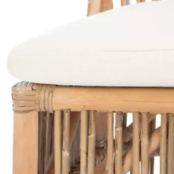 Kirklands Home Rattan Erika Dining Chairs, Set of 2 White Outlet