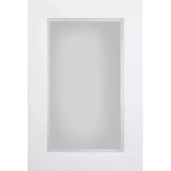 Kirklands Home White Rectangular Beveled Wall Mirror Clearance