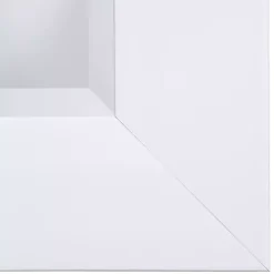 Kirklands Home White Rectangular Beveled Wall Mirror Clearance