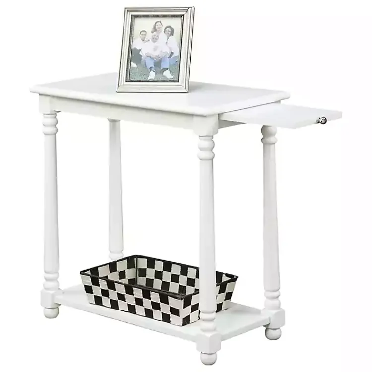 Kirklands Home Regent Wood Accent Table White Sale