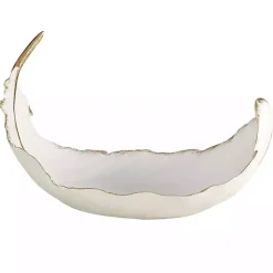 Decorative Bowls & Jars>Kirklands Home Resin Feather Bowl White