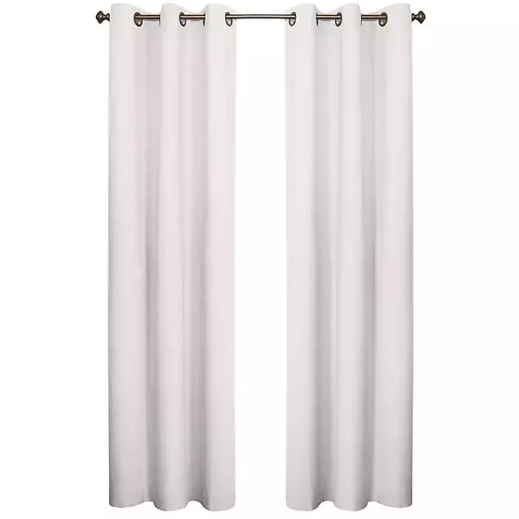 Kirklands Home Room Darkening Curtain Panel Set, 84 in. White Outlet