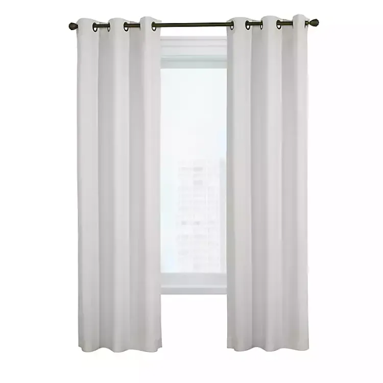 Kirklands Home Room Darkening Curtain Panel Set, 84 in. White Outlet