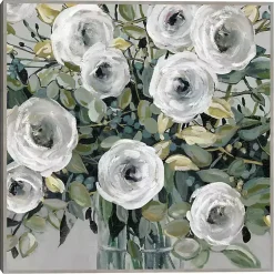 Kirklands Home White Rose Parade Framed Canvas Art Print Online