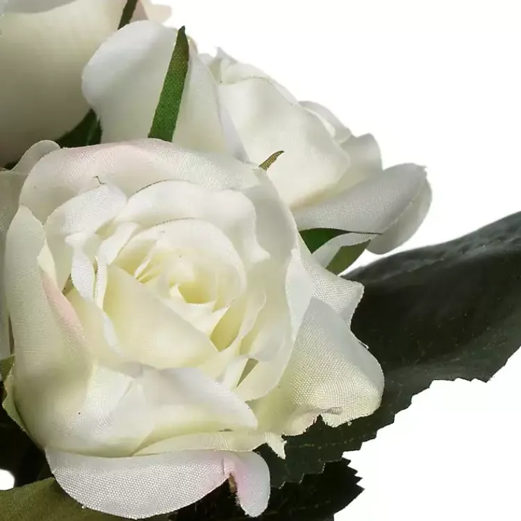 Stems & Bouquets>Kirklands Home Roses Bundle Bouquets, Set of 3 White