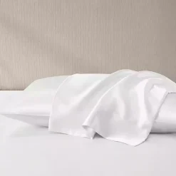 Kirklands Home Satin King 2-pc. Pillow Case Set White New