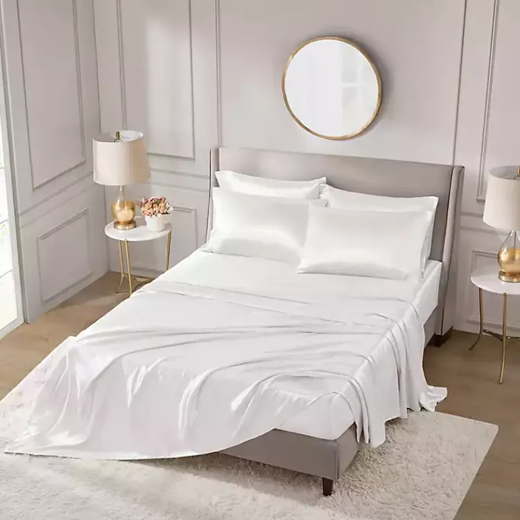 Kirklands Home Satin 6-pc. King Sheet Set White Online